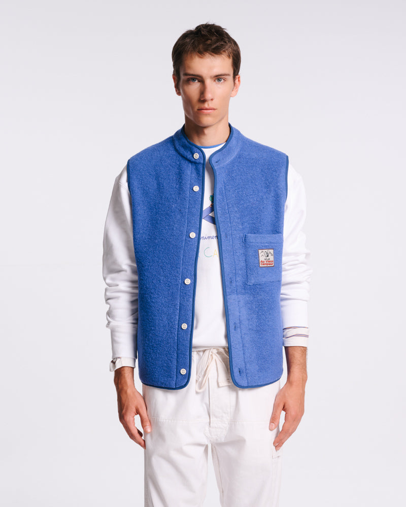 Au Vieux Campeur - Congés Payés - Veste Sans Manche Louison - Bleu Royal