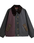Barbour - Veste Patchwork Transport Wax - Sage & Bordeaux