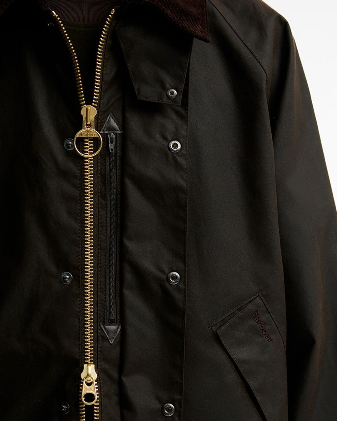 Barbour - Veste Os Transport Wax - Marron Foncé