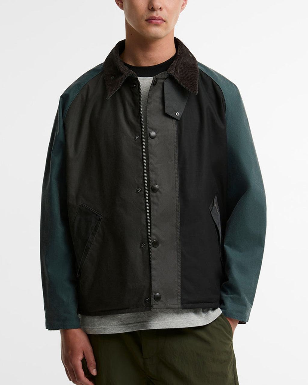 Barbour - Patchwork Wax Transport Jacket - Black Multi