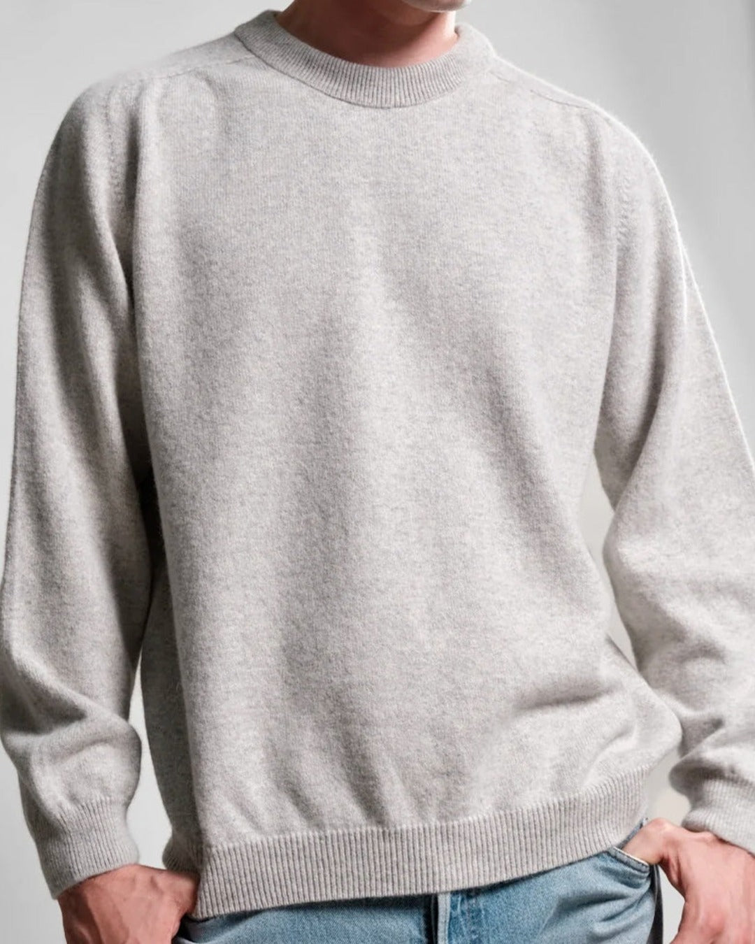Nitto Knitwear - Pull Armen Col Rond - Silver