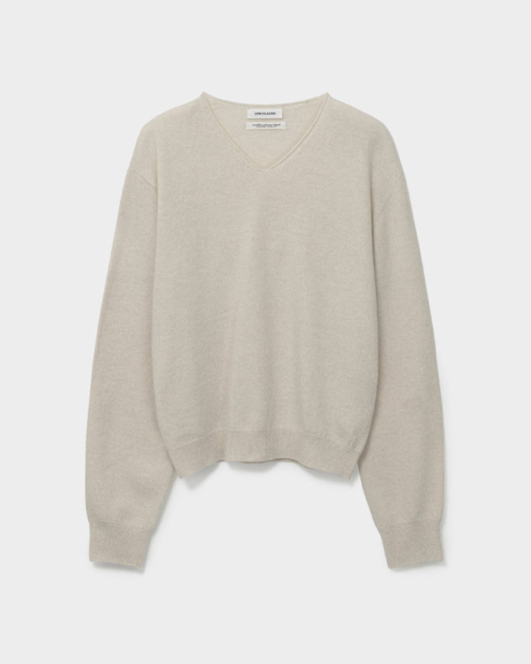 Low Classic - Pull Col V - Ivoire