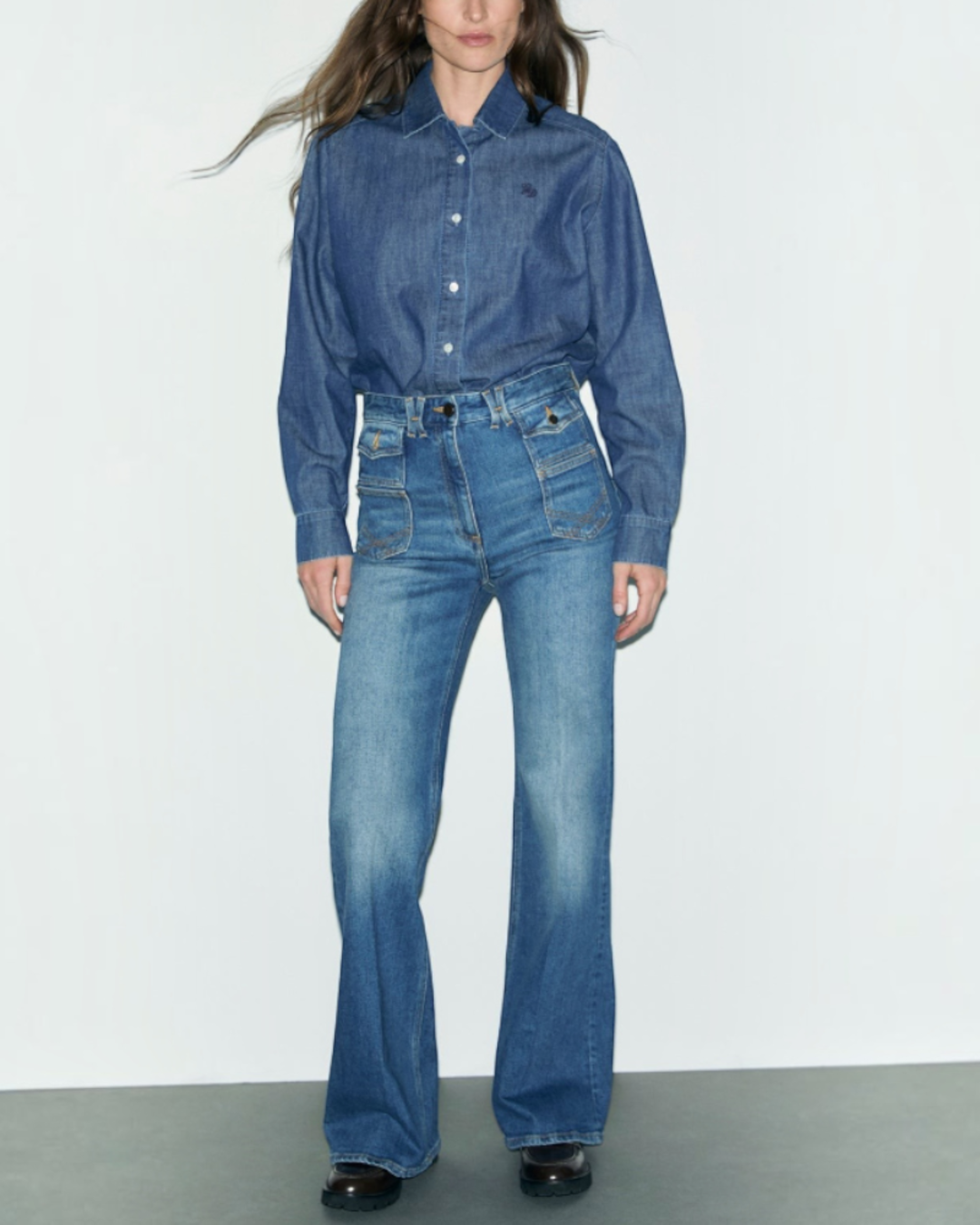 Gerard Darel - Lucy Denim Shirt - Blue