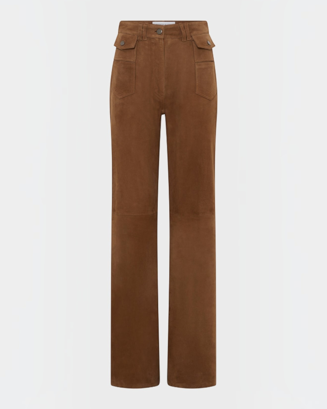 Gerard Darel - Anna Velvet Leather Flare Pants - Yellow