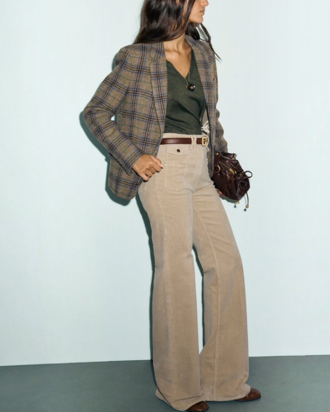 Gerard Darel - Pull V En Laine Fine Rachel - Vert