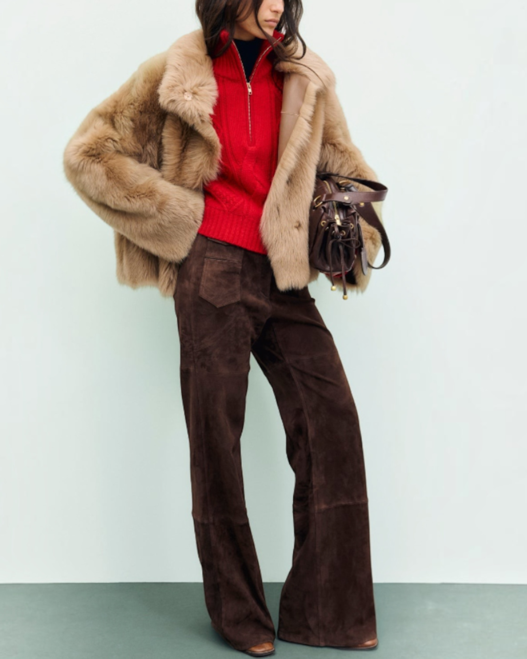 Gerard Darel - Pull Camionneur À Torsades En Laine Roxy - Rouge