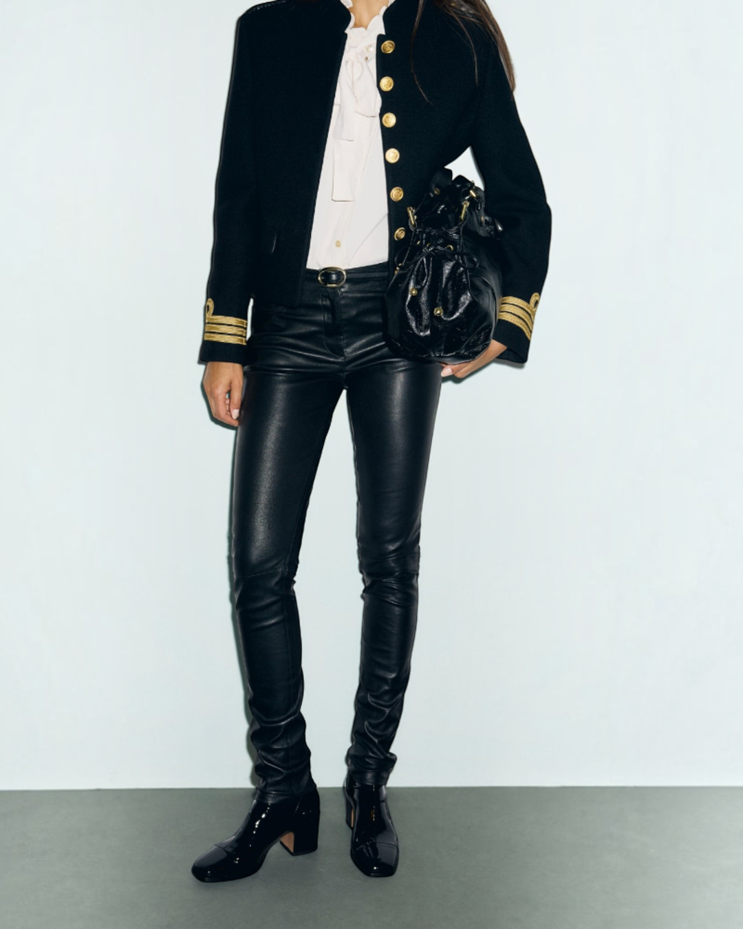Gerard Darel - Slim Leather Muse - Black