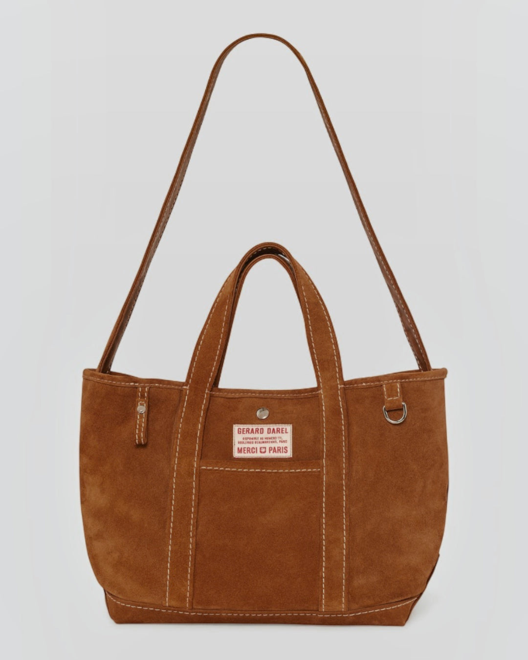 Merci x Gerard Darel - Candide Medium Merci Suede - Brown