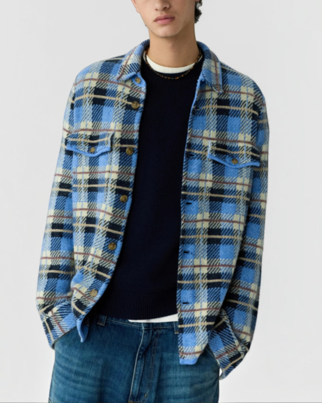 Guest In Residence - Chemise De Travail - Combo Bleu