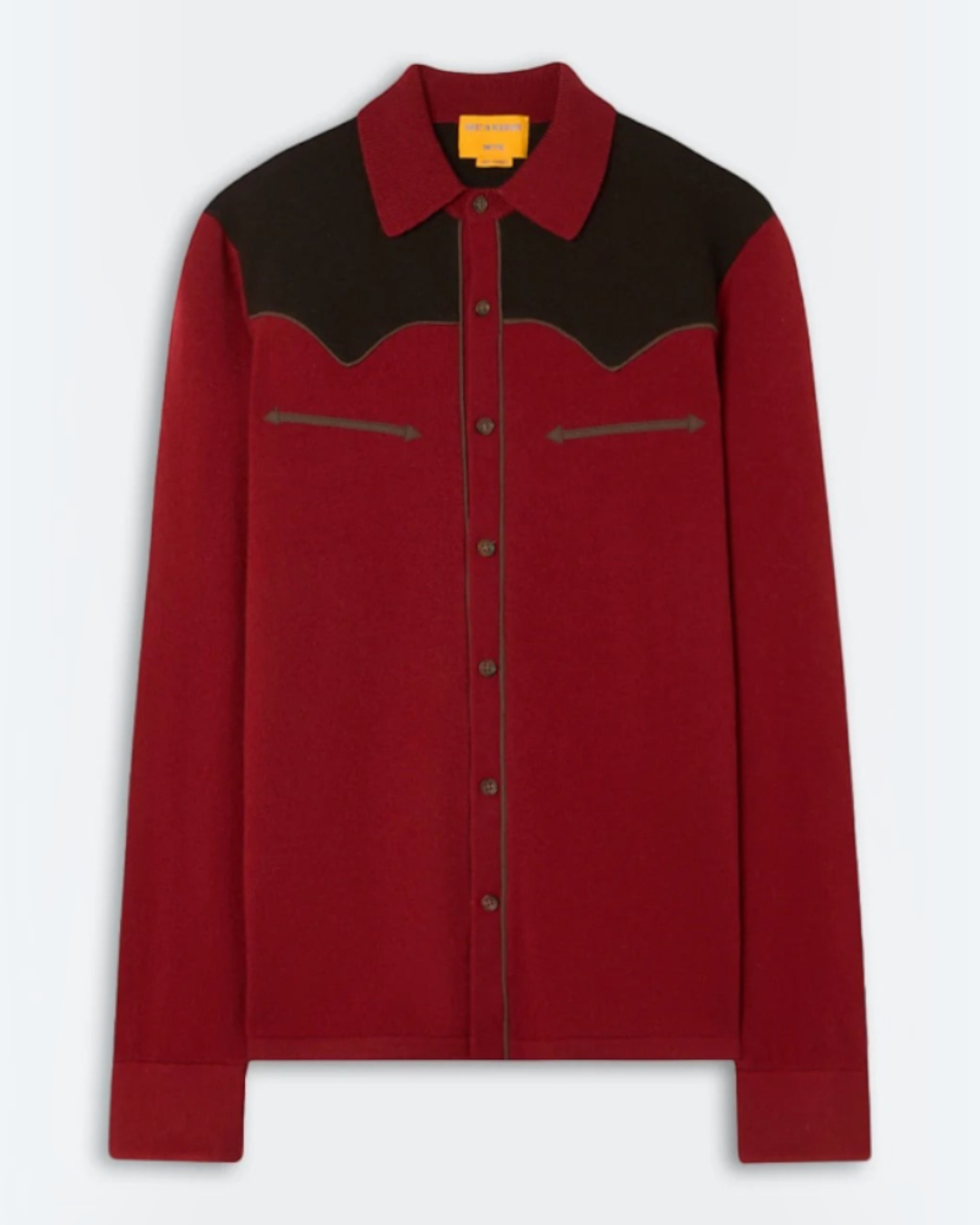 Guest In Residence - Chemise Western Boutonnée - Carmine Cacao