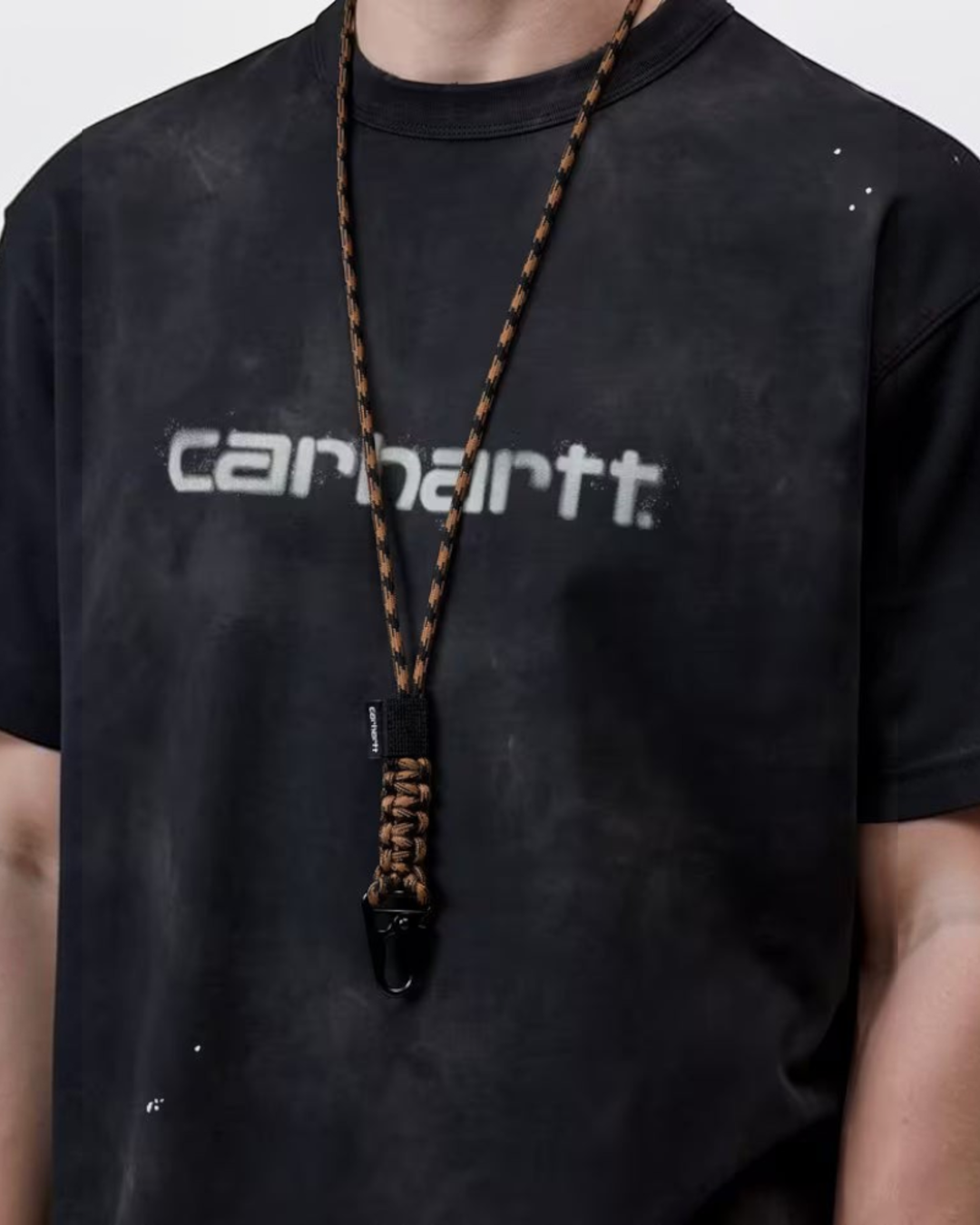 Carhartt Wip - Porte-Clé Rope - Marron Hamilton & Noir