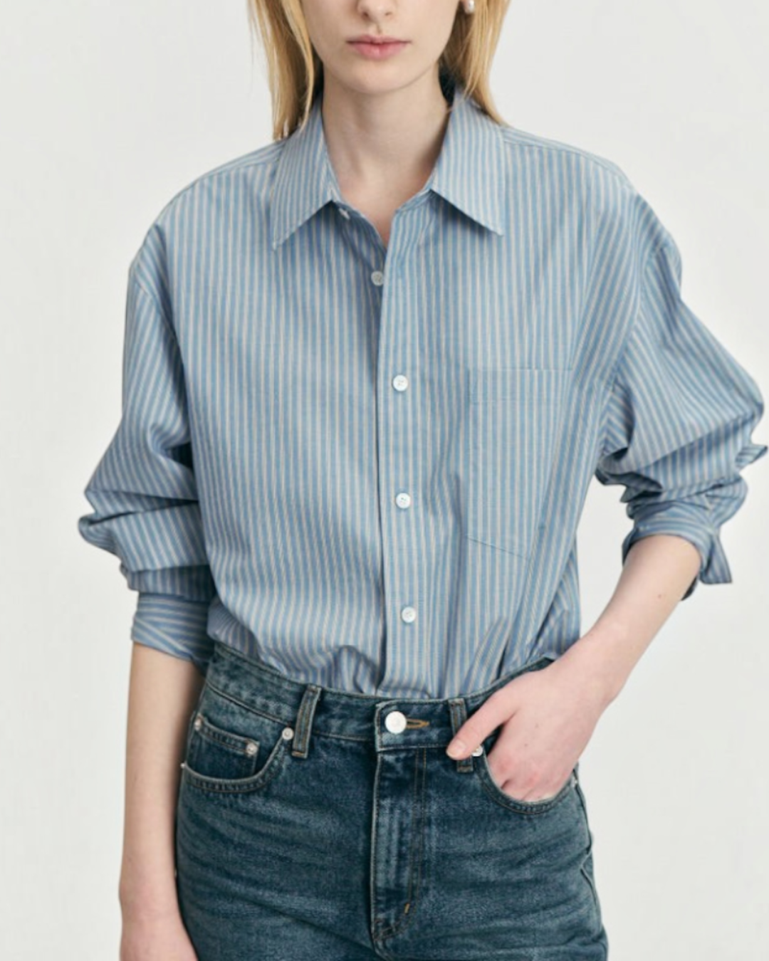 Dunst - Chemise Informelle À Rayures - Bleu