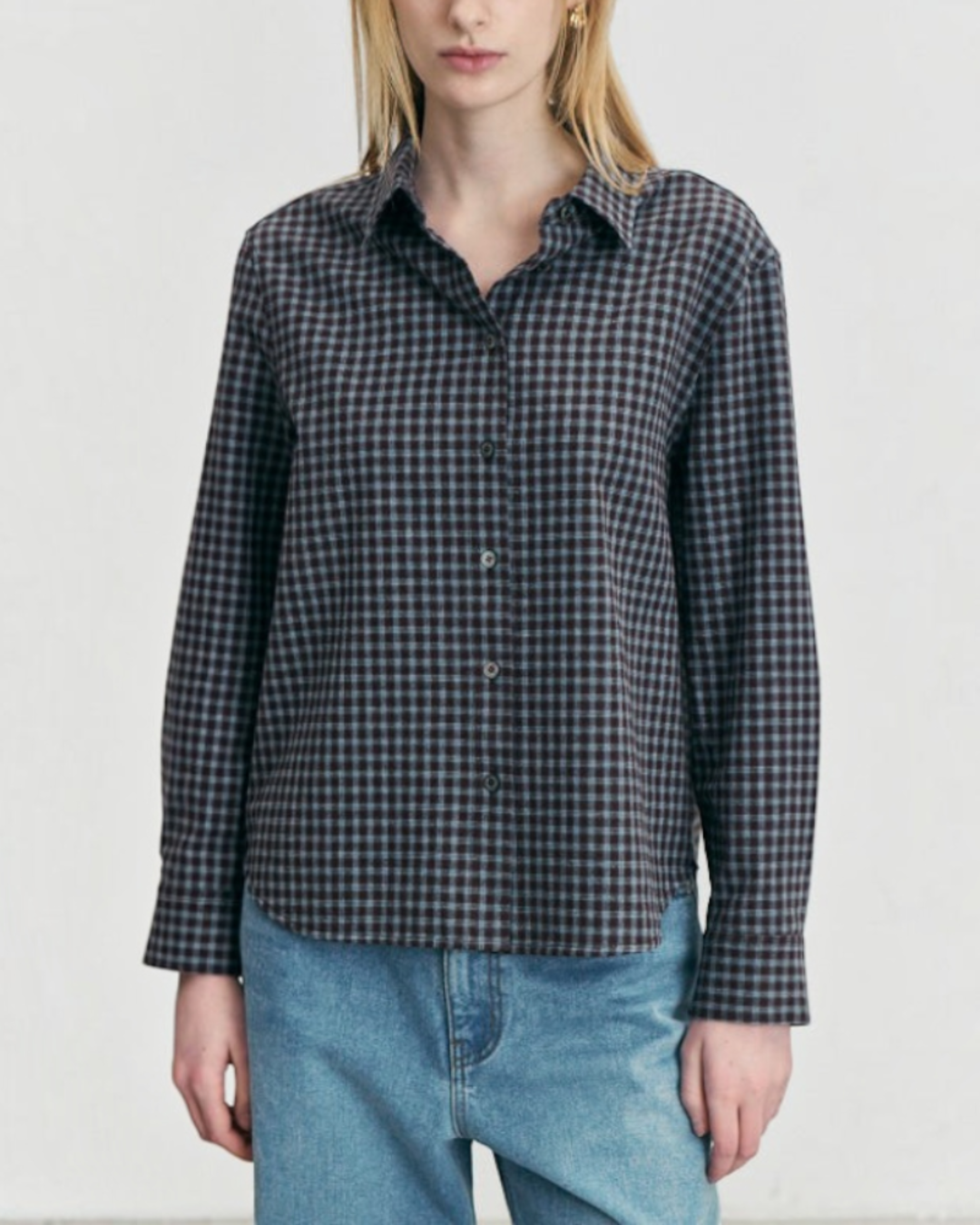 Dunst - Chemise Essentielle Slim - Carreaux Marron