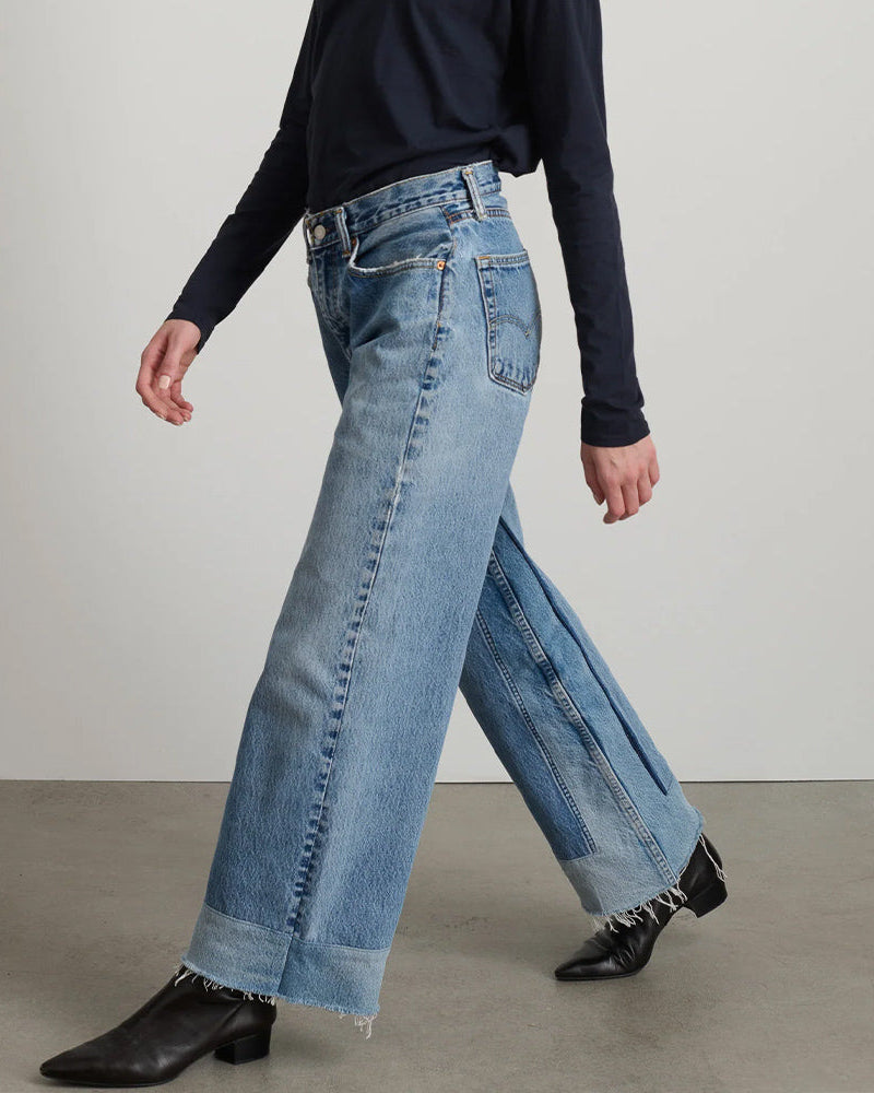 B Sides - Jeans Reworked Culotte - Vintage Indigo