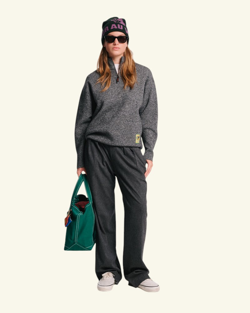 Au Vieux Campeur - Congés Payés - Pull Poppy - Noir Blanc Mouliné