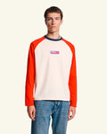Au Vieux Campeur - Paid Holidays - Jace T-shirt - Ecru Red & Bleu
