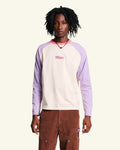 Au Vieux Campeur - Paid Holidays - Jace T-shirt - Ecru Violet & Rose