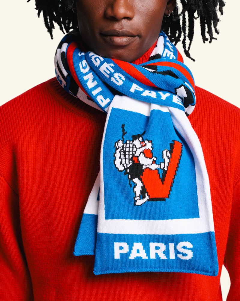 Au Vieux Campeur - Congés Payés - Echarpe Adrien - Bleu