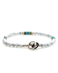 Mikia - 4mm Stone Bracelet - White