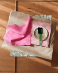 Merci - Linen guest towel - Honeycomb - Garance Pink