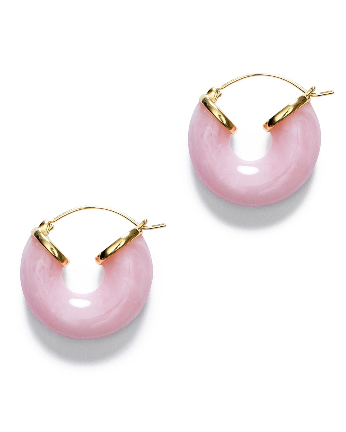 Anni Lu - Big Swell Hoops Earrings - Blush Rose