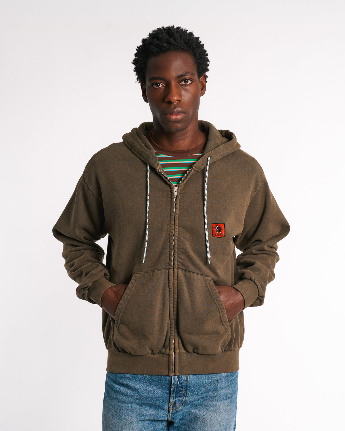 Au Vieux Campeur - Congés Payés - Sweat à capuche felix - Kaki