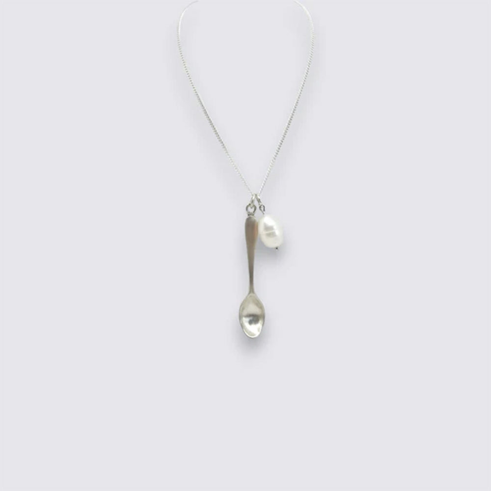 Franck Passerat - Collier Spoon Perle - Argent