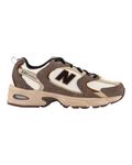 Baskets New Balance 530 Dark Mushroom Merci Paris en daim et mesh avec amorti ABZORB et design rétro années 2000