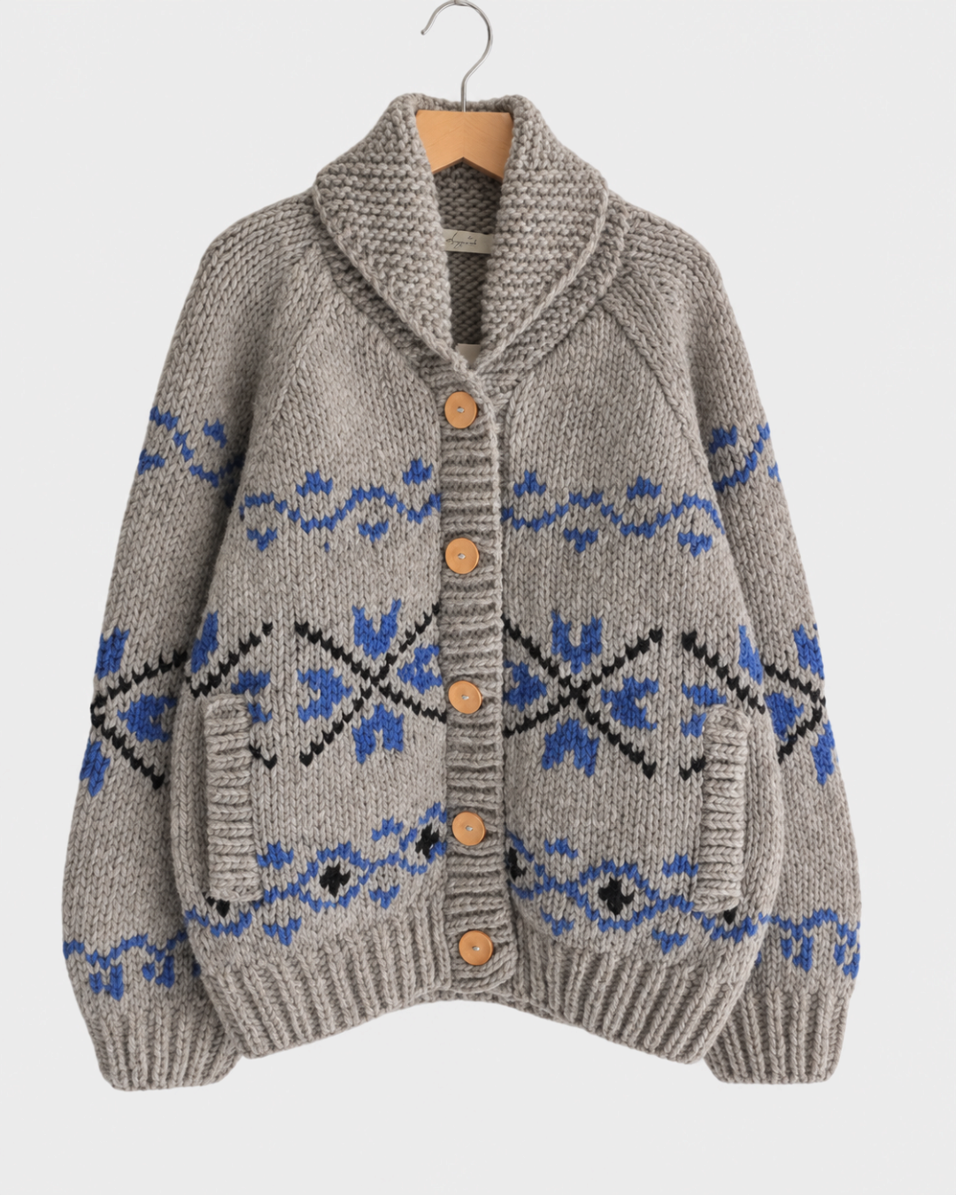 Ichi - Peru Cardigan - Grey