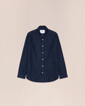 Surchemise Merci Paris NN.07 Casper en sergé de coton indigo avec fermeture boutonnée et coupe décontractée
