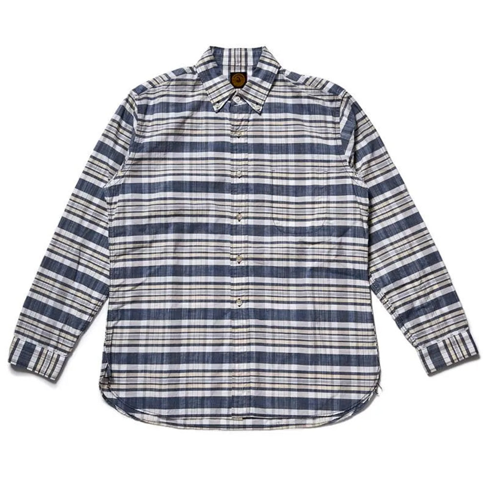 Warehouse & Co - The King Of Madras JG16 Shirt - Navy