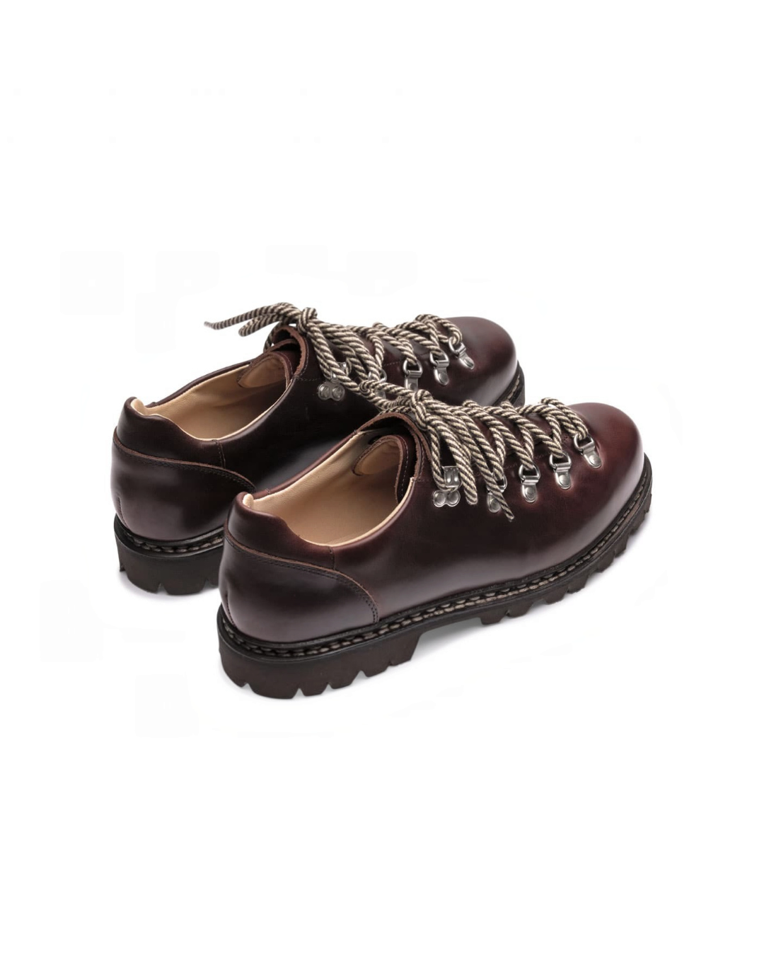 Derbies Paraboot Clusaz marron en cuir lisse avec lacets de randonnée, style urbain robuste par Merci Paris