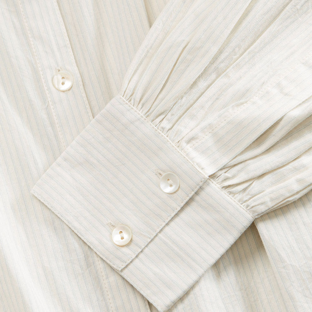 Skall Studio - Blouse Louise - Rayures bleu clair/blanc