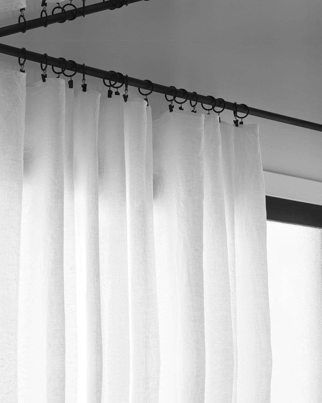 Boulet - Curtain rings - Black