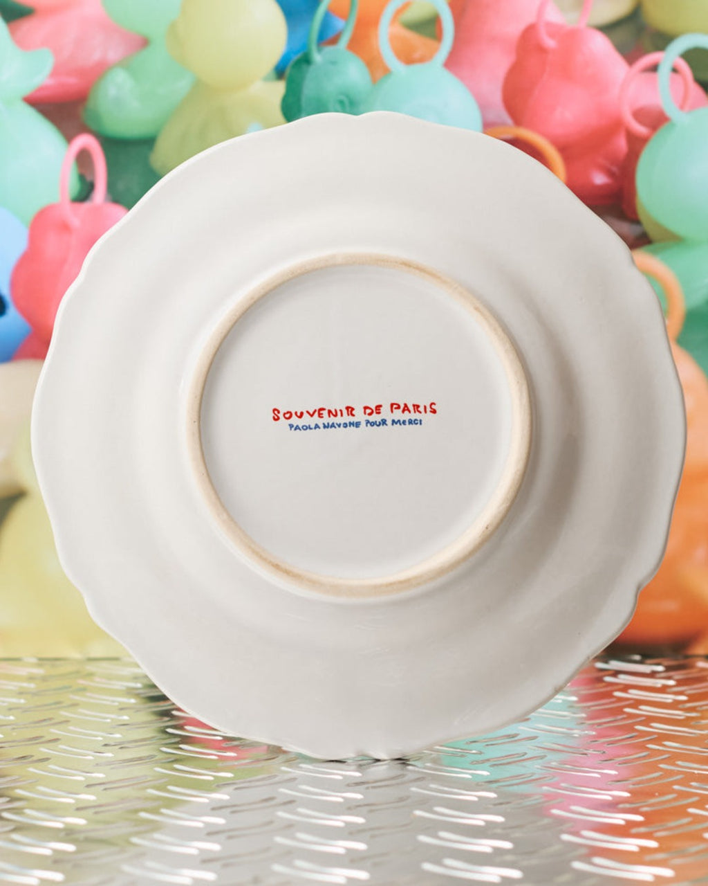 Merci - Assiette Plate En Faïence Boucher
