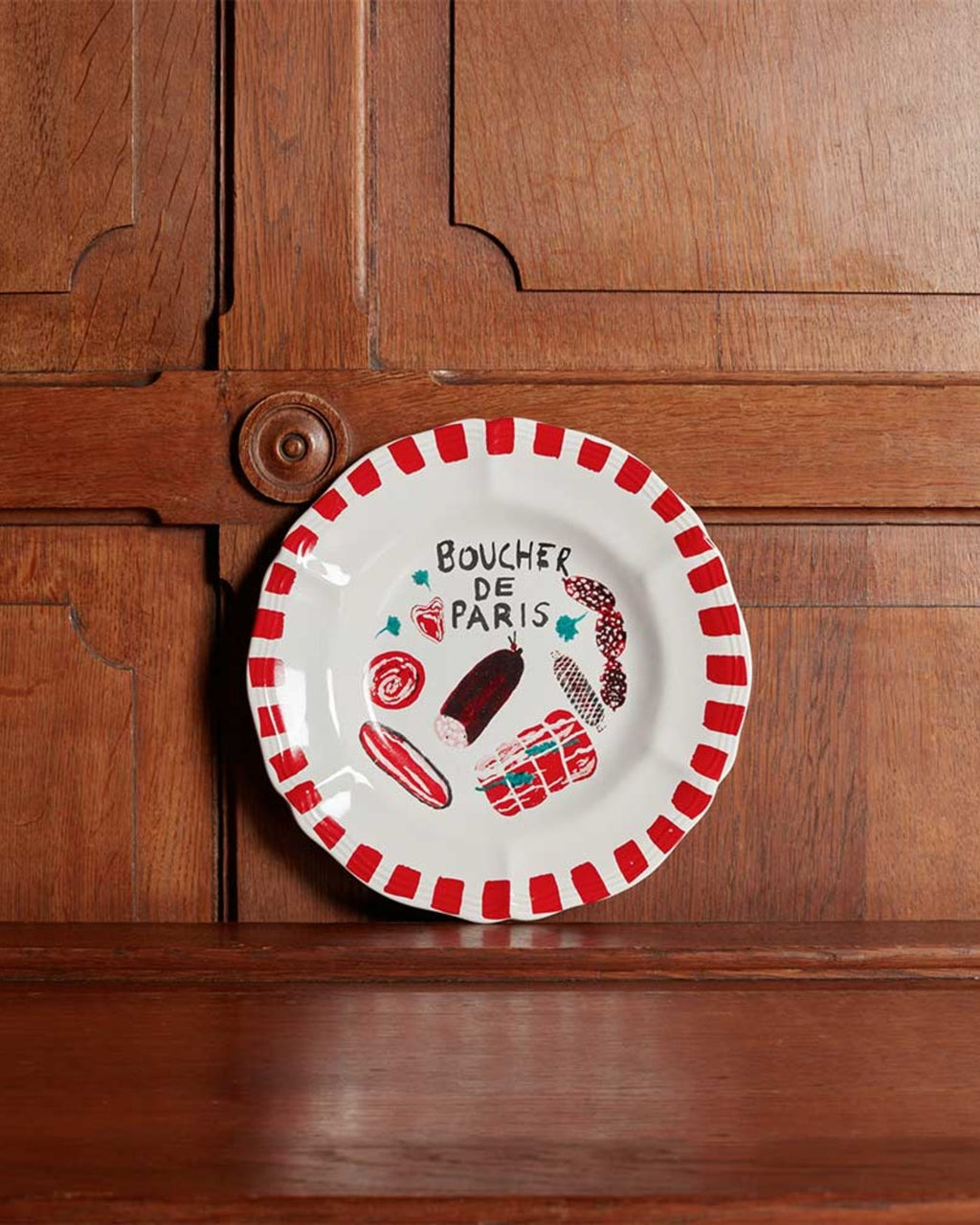 Merci - Assiette Plate En Faïence Boucher