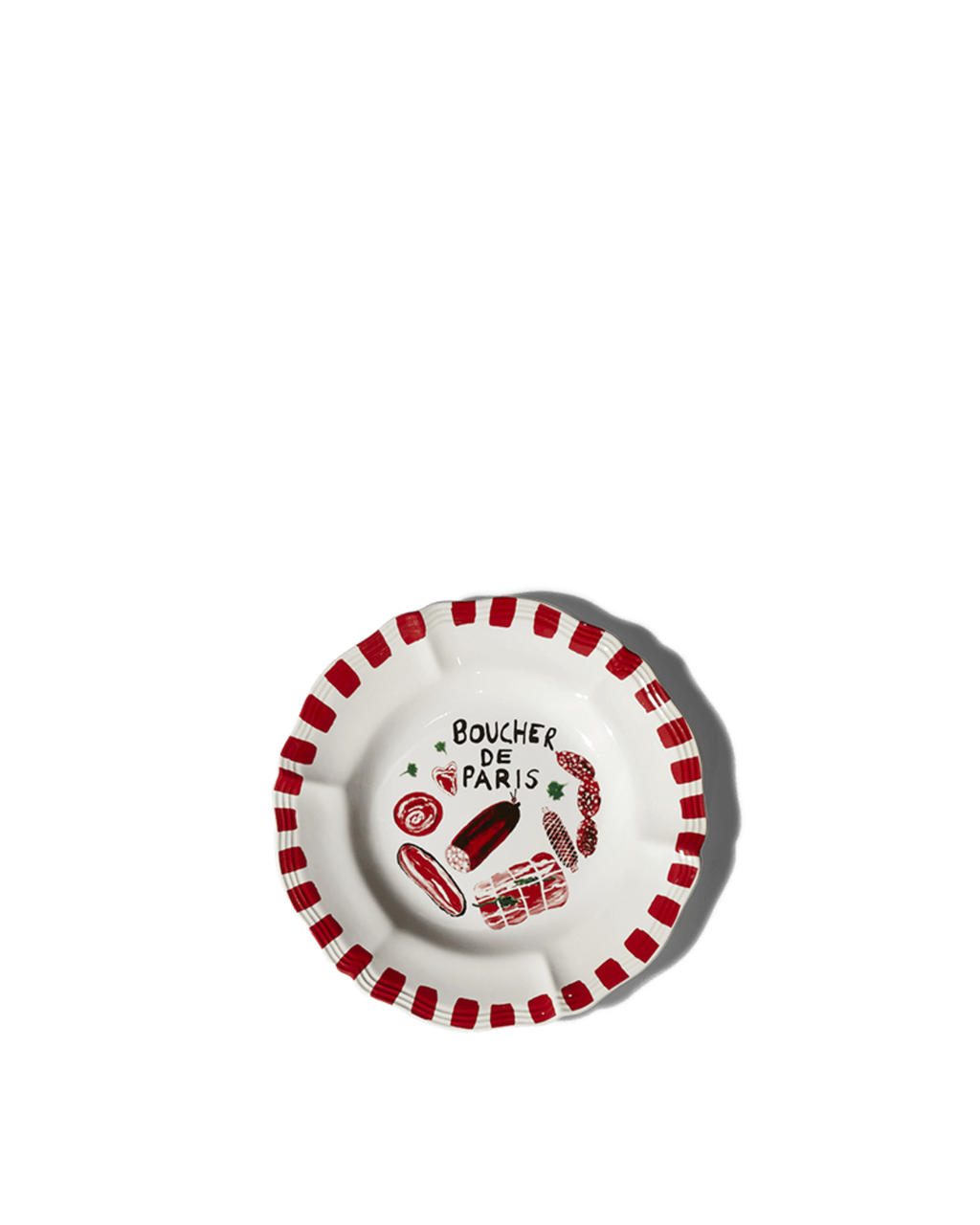 Merci - Assiette Plate En Faïence Boucher
