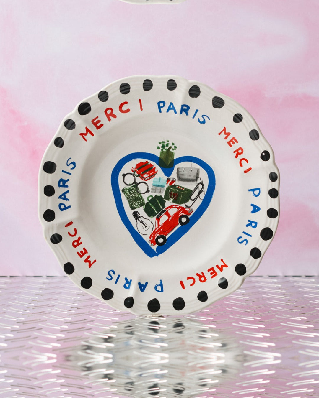 Merci - Assiette Plate En Faïence