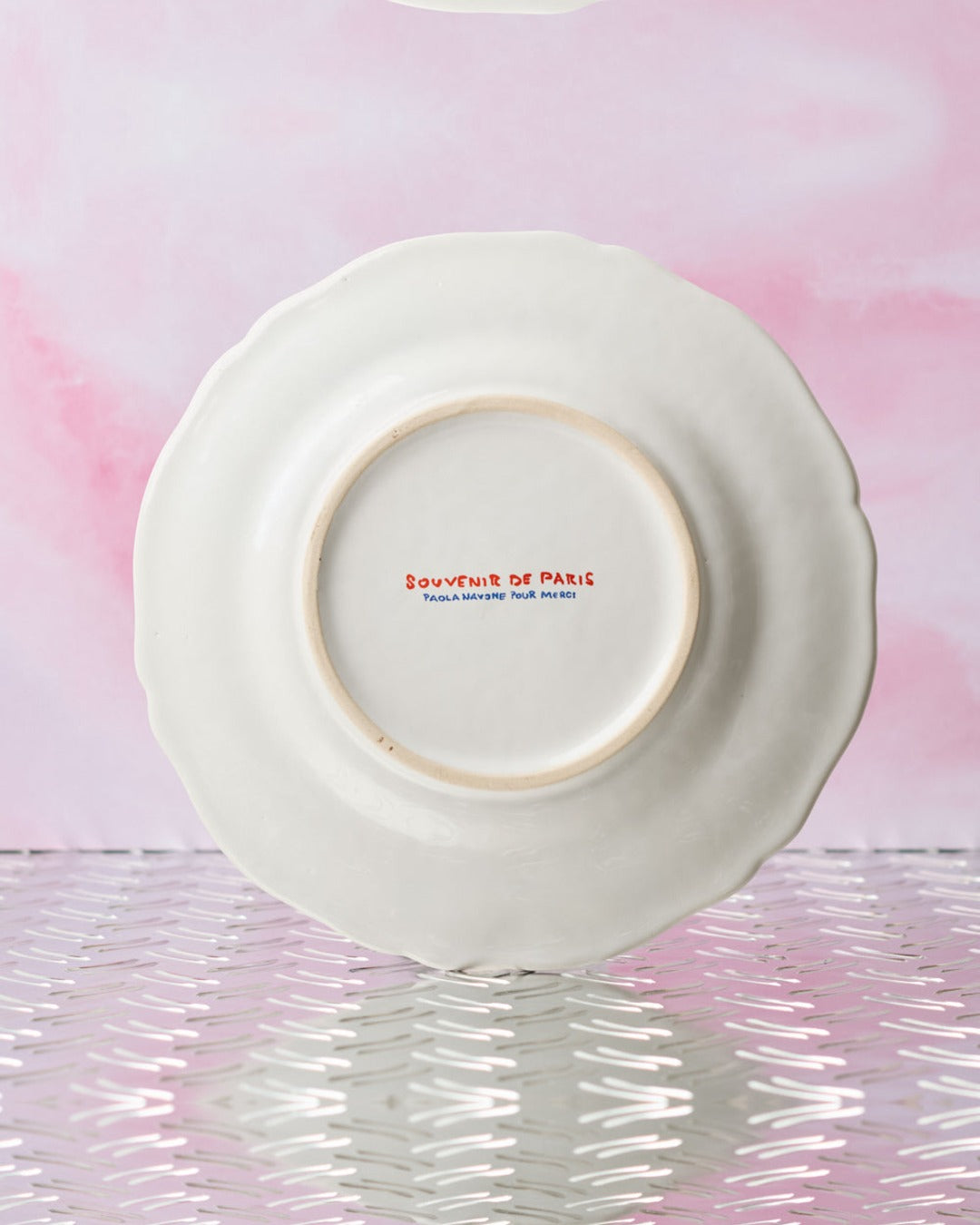 Merci - Assiette Plate En Faïence
