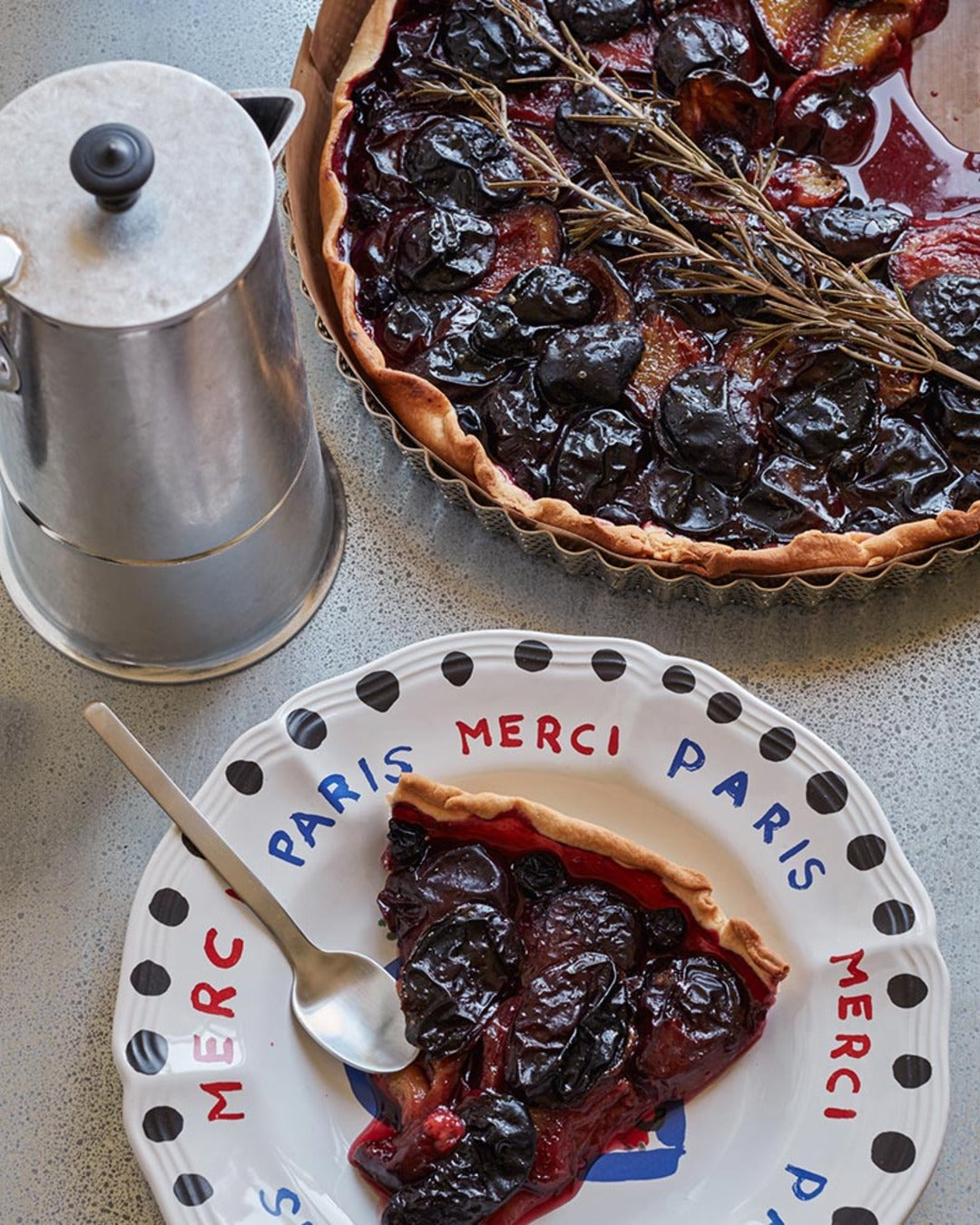 Merci - Earthernware plate