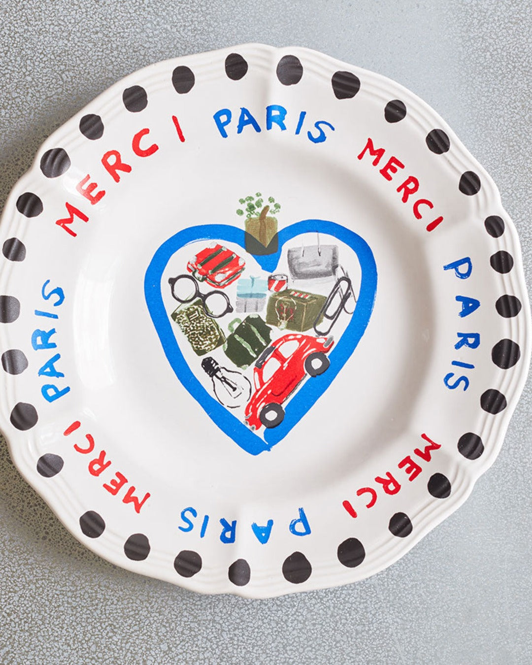 Merci - Earthernware plate