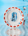 Merci - Earthernware plate - Eiffel Tower