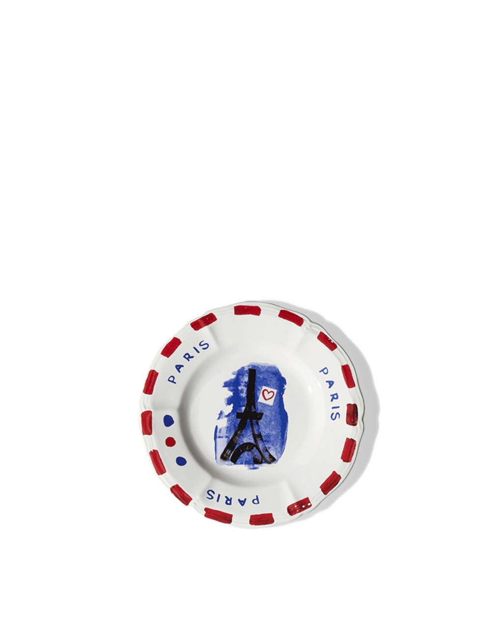 Merci - Earthernware plate - Eiffel Tower