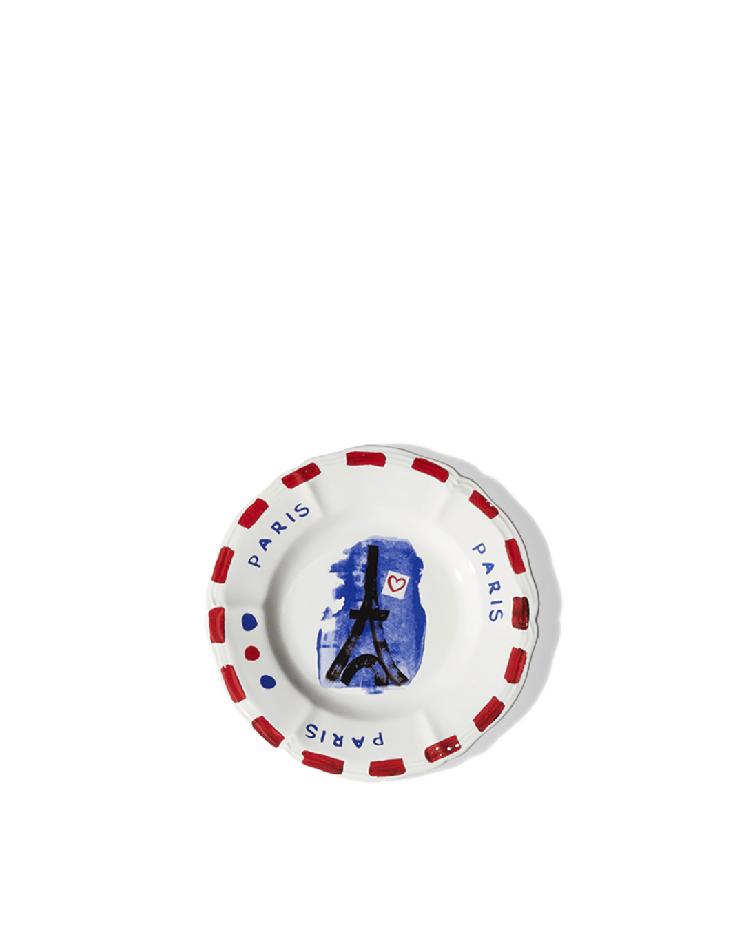 Merci - Earthernware plate - Eiffel Tower