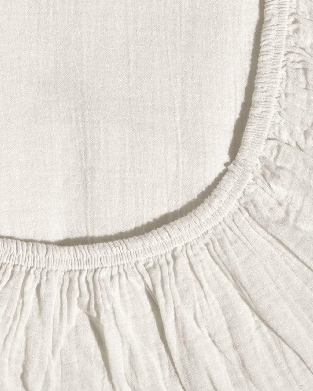 Merci - Drap-Housse En Gaze De Coton - Blanc De Meudon