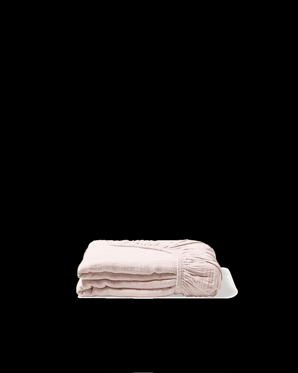 Merci - Cotton gauze fitted sheet - Rose de Bagatelle
