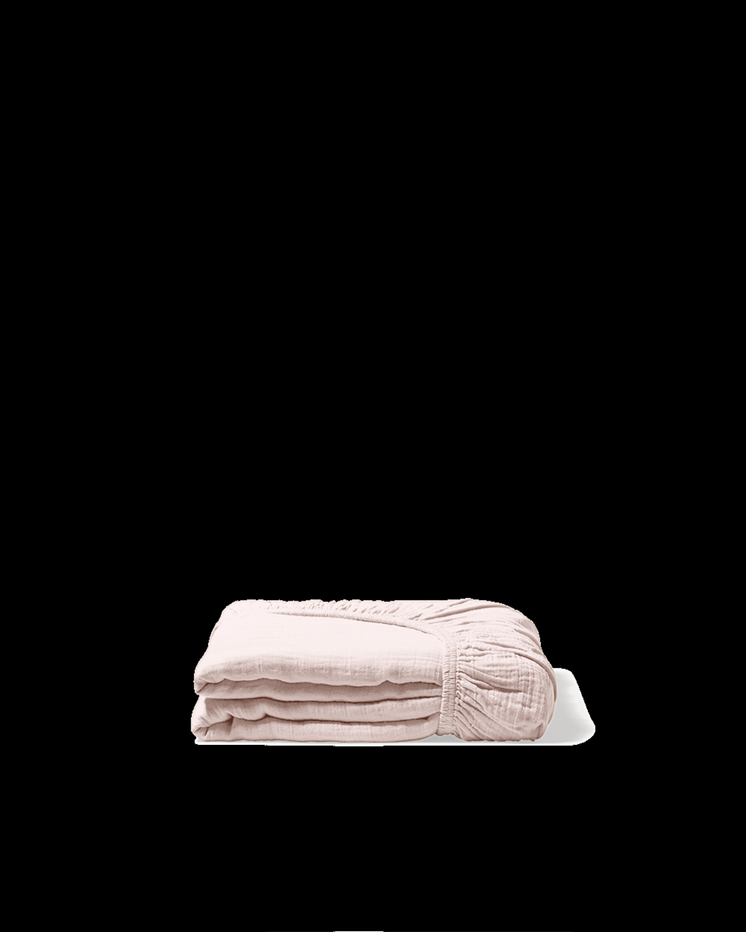 Merci - Cotton gauze fitted sheet - Rose de Bagatelle