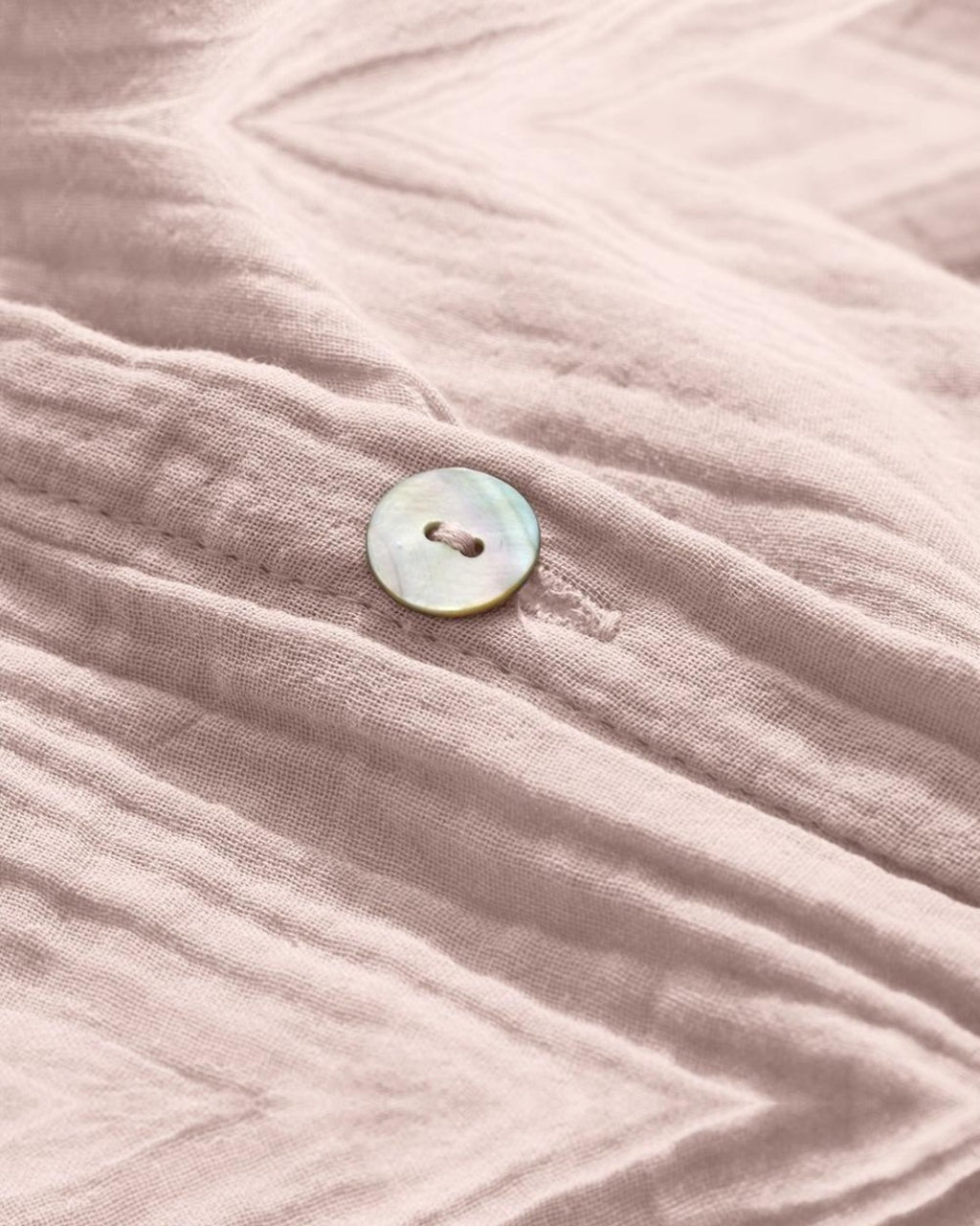 Merci - Housse De Couette En Gaze De Coton - Rose De Bagatelle