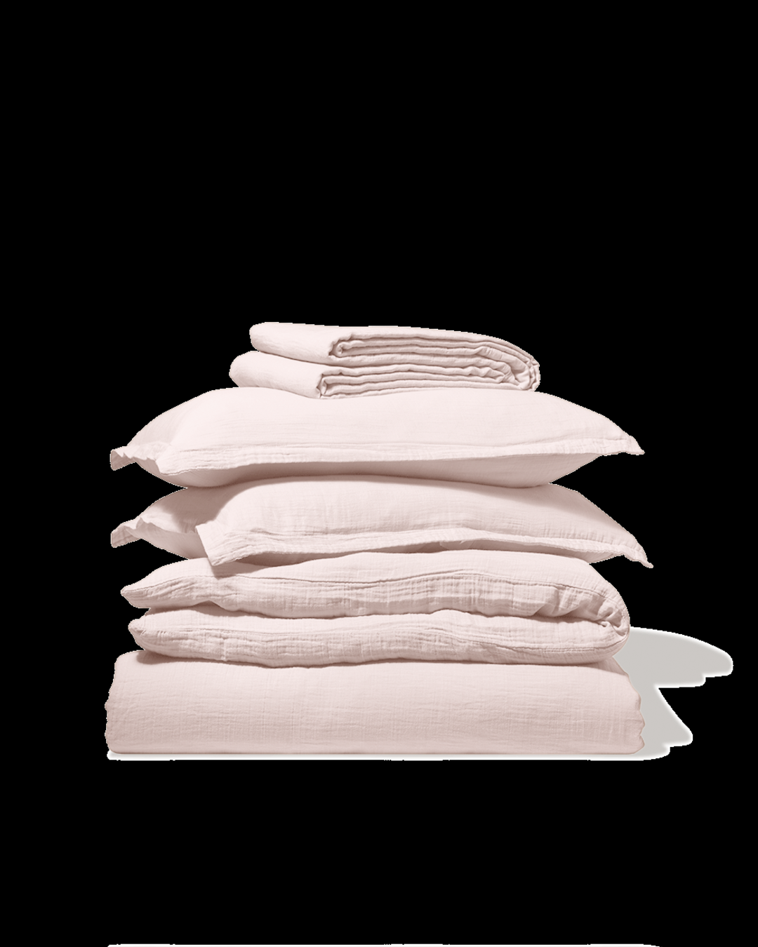 Merci - Housse De Couette En Gaze De Coton - Rose De Bagatelle