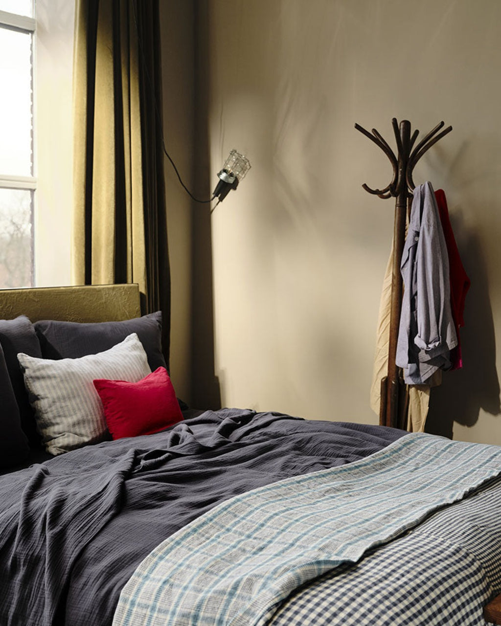 Merci - Cotton gauze duvet cover - Charcoal Grey
